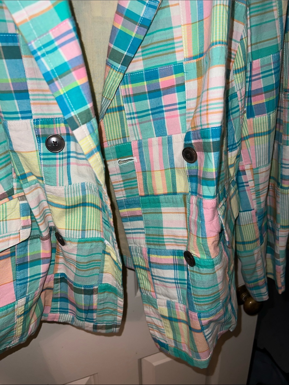 Talbots Madras Jacket Plus Size - Picture 7 of 10